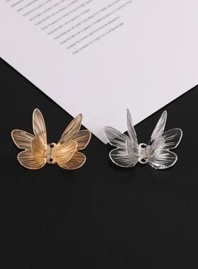 新中式镂空双层蝴蝶吊坠 diy手工自制新娘头饰发簪饰品材料配件