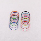 钢丝绳 diy饰品配件材料 彩色喷漆钢丝圈 旋转螺丝钥匙圈钥匙扣