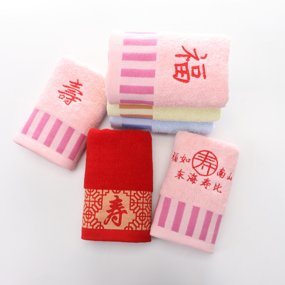 老人生日祝寿伴手礼60岁寿宴礼盒回礼毛巾纯棉寿字毛巾福字定制