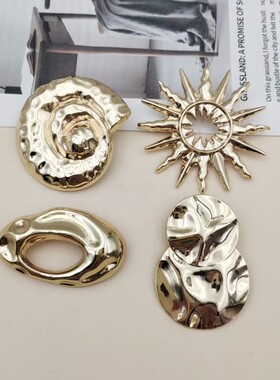 金属不规则胸针高档简约百搭大衣西装小众别针女新款胸花服装配饰