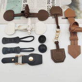 高档金属皮对扣大衣外套羊绒毛呢毛衣装 饰纽扣搭扣扣子配件辅料