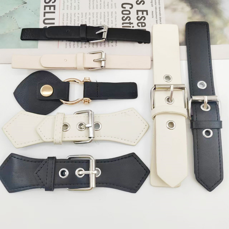 金属皮对扣衣领口卡扣皮毛一体