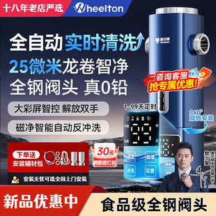 惠尔顿全自动前置过滤器15T家用25微米反冲洗智能钢盾P0063Ultra