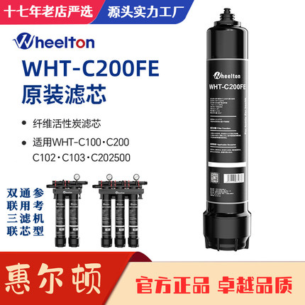 惠尔顿家用净水器直饮厨下式过滤器滤芯净水机WHT-C100 C200EF