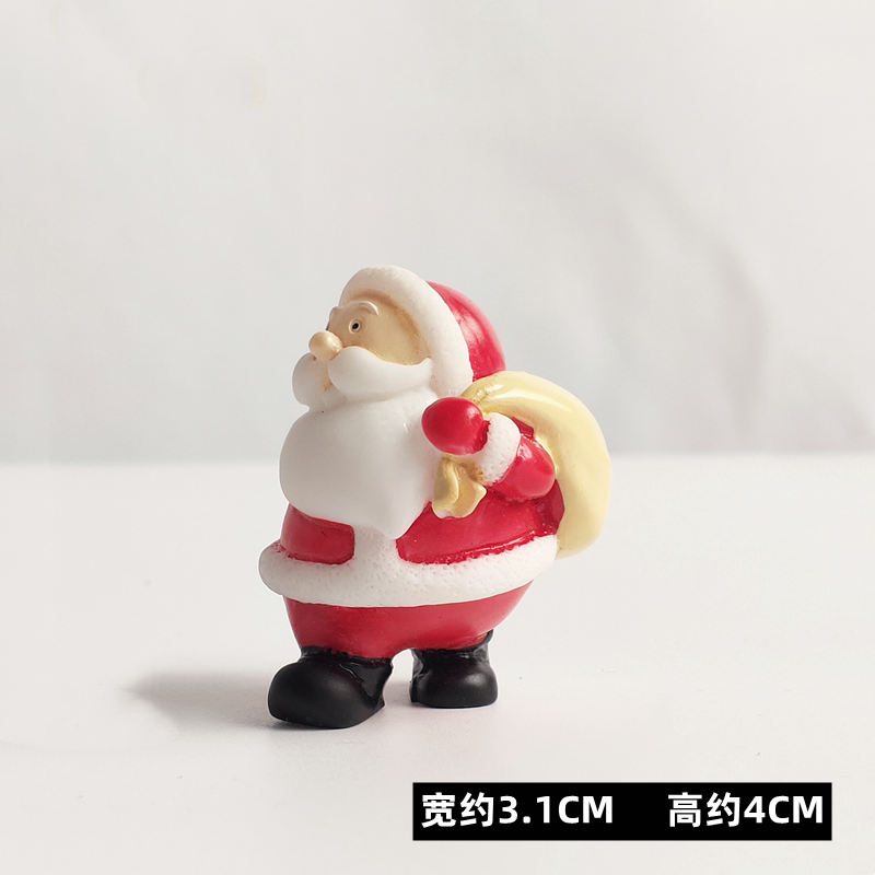 小鱼缸diy多肉盆栽装饰鱼缸造景微景观摆件圣诞老人雪人圣诞树