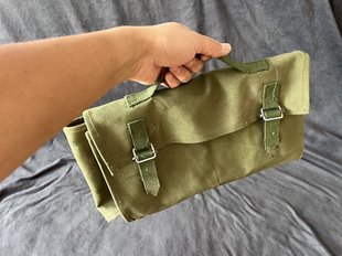保真1991年63式107mm箭式野外修理工具包便携式帆布零件杂物包袋