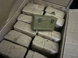 保真老货70年代59式 甲工具配件盒 坦车全金属防化密封盒苏联T55装