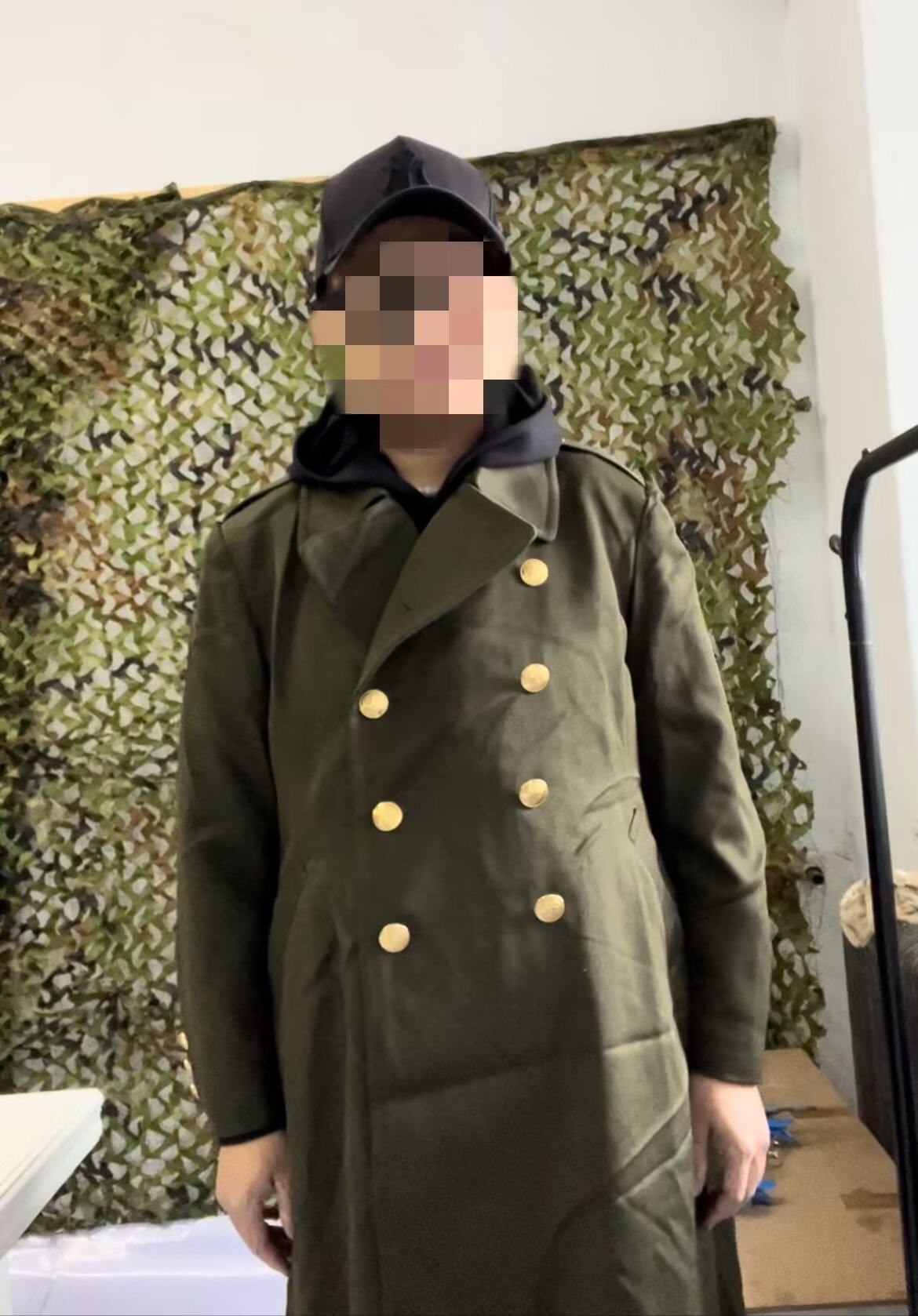 公发老货90年代老武马裤呢大衣收藏87毛料风衣复古怀旧电影拍摄