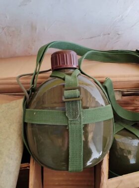 库存3522厂老货原品87式水壶户外便携式水壶复古道具非65水壶
