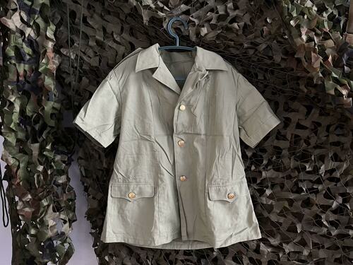 保真原品老货90年代老武衙衬衫老式8-柒夏装短袖正品正装常服衬衫