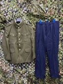 中山装 呢常服老干部西装 送领部花和肩部牌牌 87马裤 保真原品老空款