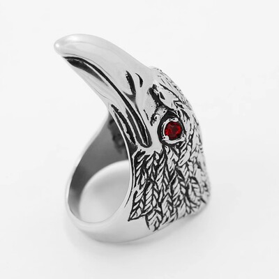 时尚钛钢戒指霸气鹰头