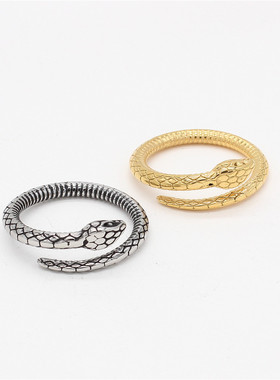 时尚钛钢男女通用戒指复古欧美