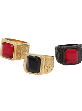 时尚钛钢男戒指网红ins欧美