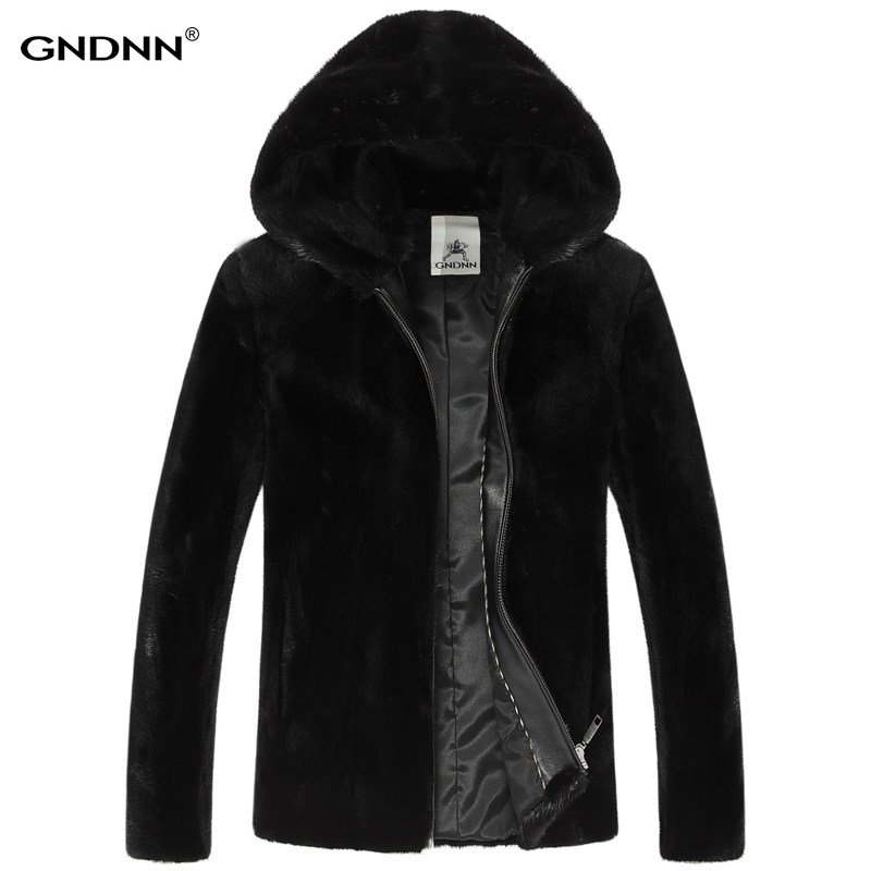 GNDNN冬新款貂皮大衣男整貂皮衣