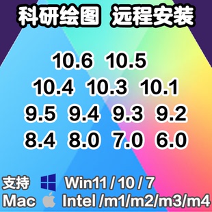 医学绘图‮ Graphpad Prism ‬远程安装计分析软件中英文版WinMac