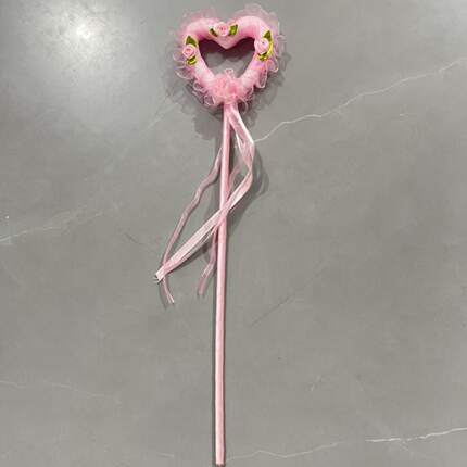 爱心仙女魔法棒万圣节儿童表演聚会逗猫棒花边