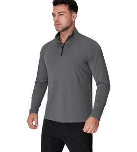 美利奴羊毛混纺速干衣男女半拉链登山户外跑步健身运动长袖 保暖