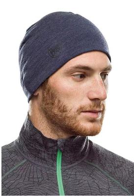 美利奴羊毛套头圆顶户外针织帽子