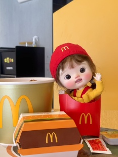 麦门套装bjd娃衣胖点体背带裤Blythe小布娃衣六分点点体大小肥羊