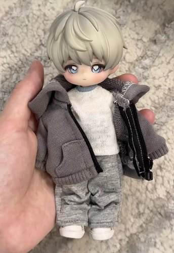 ob11球球兔灯笼体阿巳3.0娃衣连帽外套卫衣12分阿巳2.0妖精体bjd