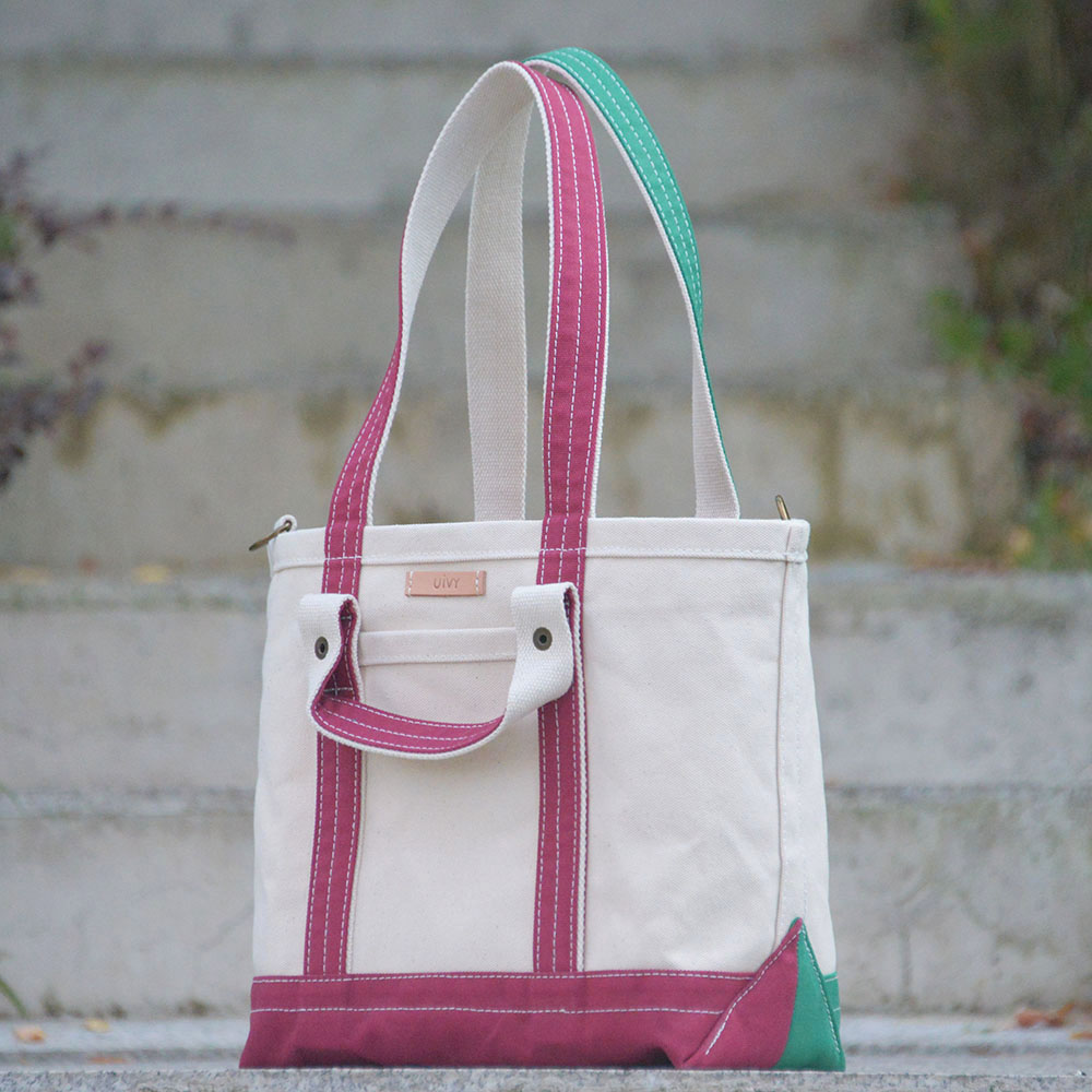 托特包红绿斜挎手提帆布多功能