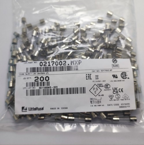 进口5*20 LF F2AL250VP  0217002.MXP 美国力特保险丝管 快熔断
