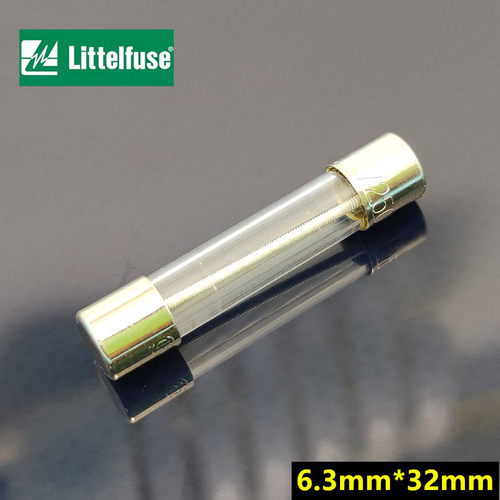 313美国力特6.3*32玻璃保险丝0.5A1A2A3A4A5A10A15A20A/250VP慢断