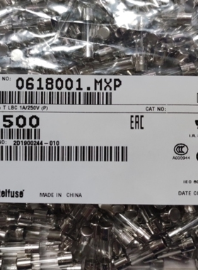 美国Littlefuse力特5*20玻璃保险丝LF T1AL250VP 慢断0618001.MXP