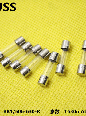 BK1/S506-630-R美国Bussmann 玻璃 5*20保险丝管 T630mA250V 慢断