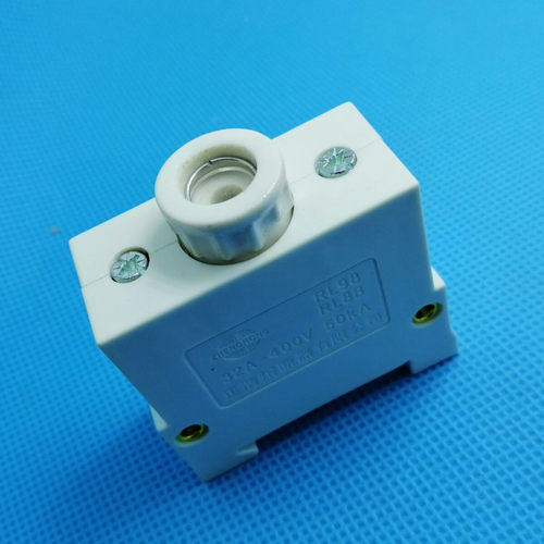 正浩RL98-32A RL8B-32螺旋式熔断器底座10*38 熔芯底座陶瓷保险丝