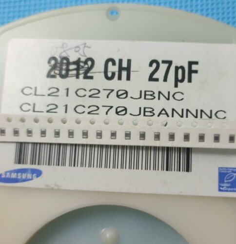 贴片电容2012 CH 27pF 50V 精度5% CL21C270JBANNNC (出售100片)
