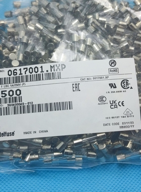 5*20 美国力特LF F1AL250VP玻璃保险丝管 0617001.MXP快熔断