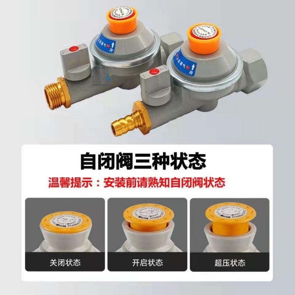 燃气自闭阀天然气管道安全阀家用漏气防爆保护阀门自动断气阀4分