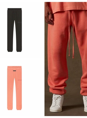 过验ESSENTIALS高街LOGO加绒22FW束脚卫裤男女FOG复线宽松休闲裤