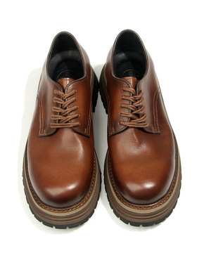 正品Vintage轻奢油蜡马皮工装鞋男士真皮复古厚底马丁鞋休闲皮鞋