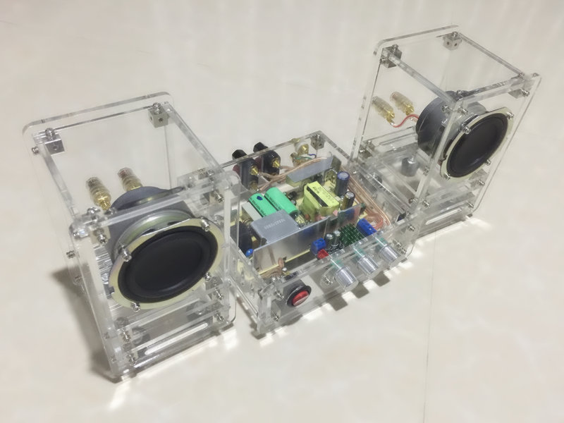 发烧音箱 全频透明音箱 3寸 4寸  升级 卫星箱 全频 两分频书架箱