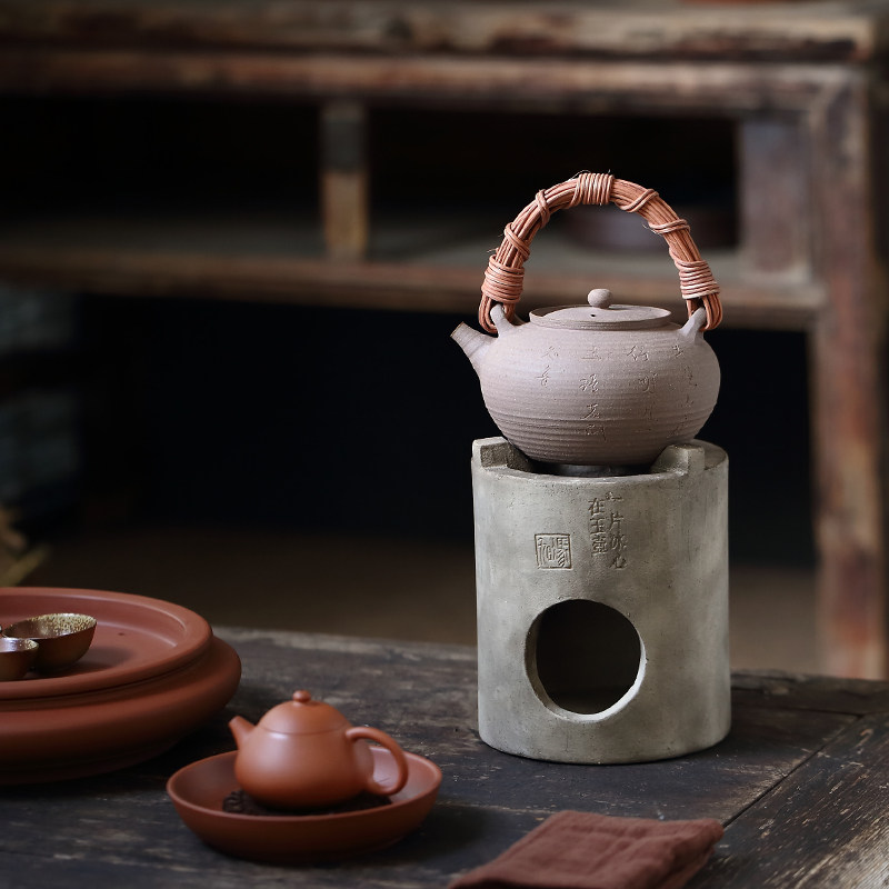 复古白泥炭炉功夫茶具陶炉家用茶炉煮茶器户外碳炉火炭烧水煮茶炉,餐饮具,茶道/零配,淘宝优惠券,粉丝福利购,淘宝优惠卷