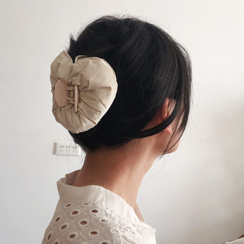 韩代女白色棉花填充云朵棉花糖爱心百搭减龄舒适大发抓