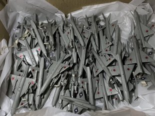 保真70年代飞行教具飞机模型苏军米格21美军F5E塑料训练罗盘教具