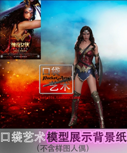 HT 1/6 蝙蝠侠大战超人 正义黎明 神奇女侠 摄影 官图 背景纸