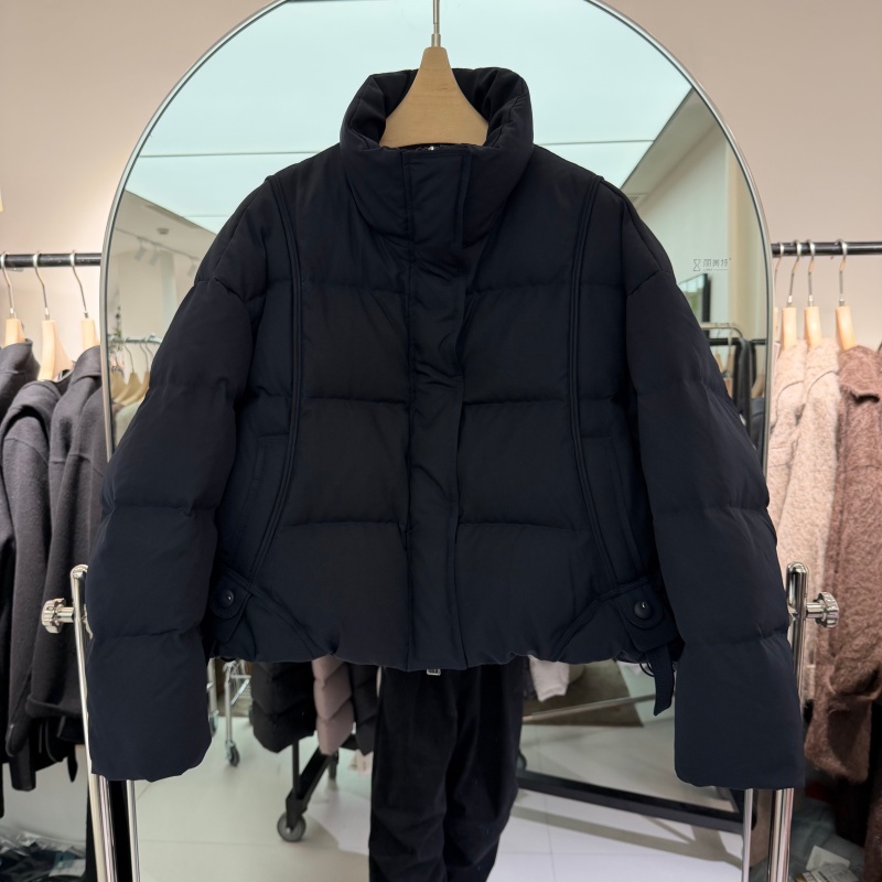 2025年冬装新款流行女装短款羽绒服进口科鲁达白鹅绒保暖显瘦洋气