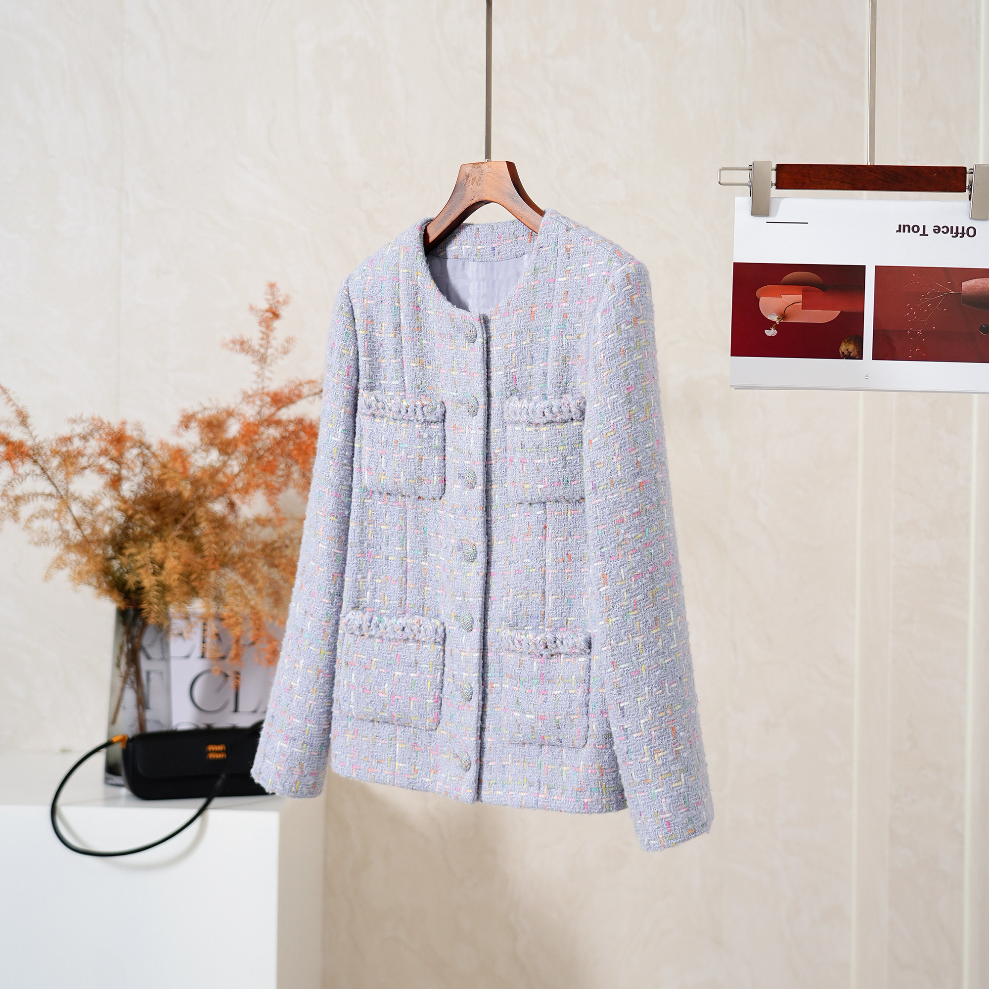 YongLeap柜品经典四口袋编织外套