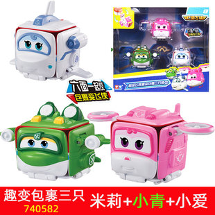 超级飞侠超变包裹乐迪小爱多多小青米莉变形机器人男孩女孩玩具