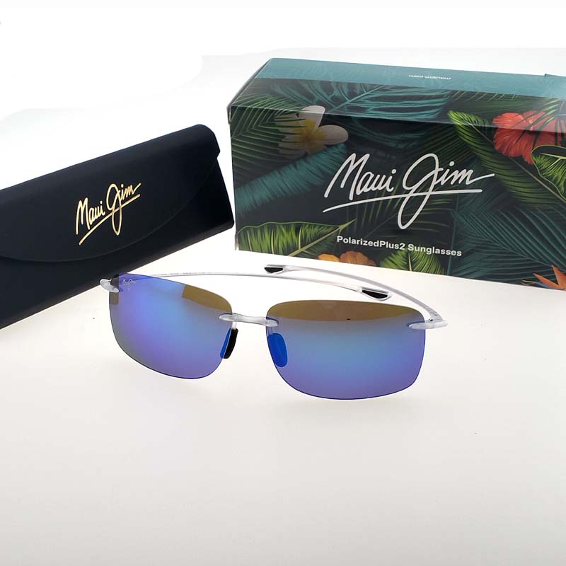 MauiJim茂宜睛墨镜太阳镜MJ0443S无框运动超轻周润发同款偏光B443