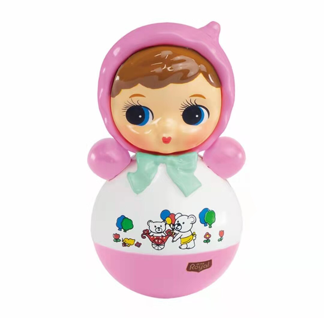 现货kenelephant  复古玩具 日本昭和娃娃 不倒翁扭蛋 小号摆件