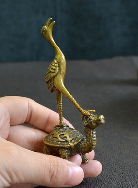 长寿龟风水装饰品摆件古玩铜器