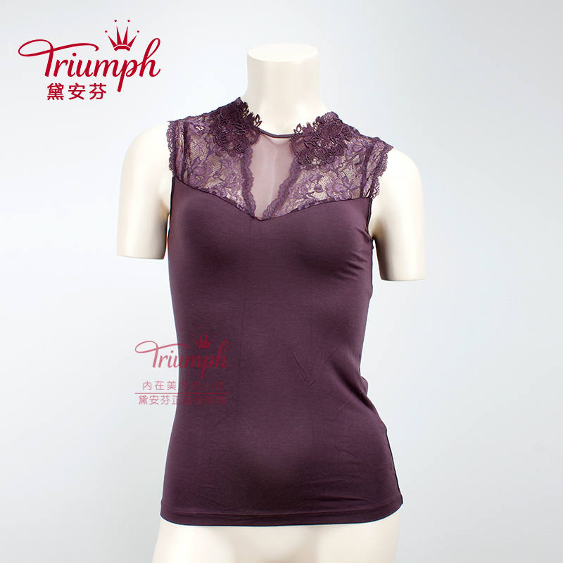 黛安芬专柜蕾丝性感美背修身背心