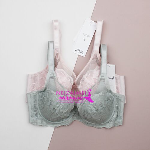 黛安芬蕾丝薄聚拢上托钢圈文胸