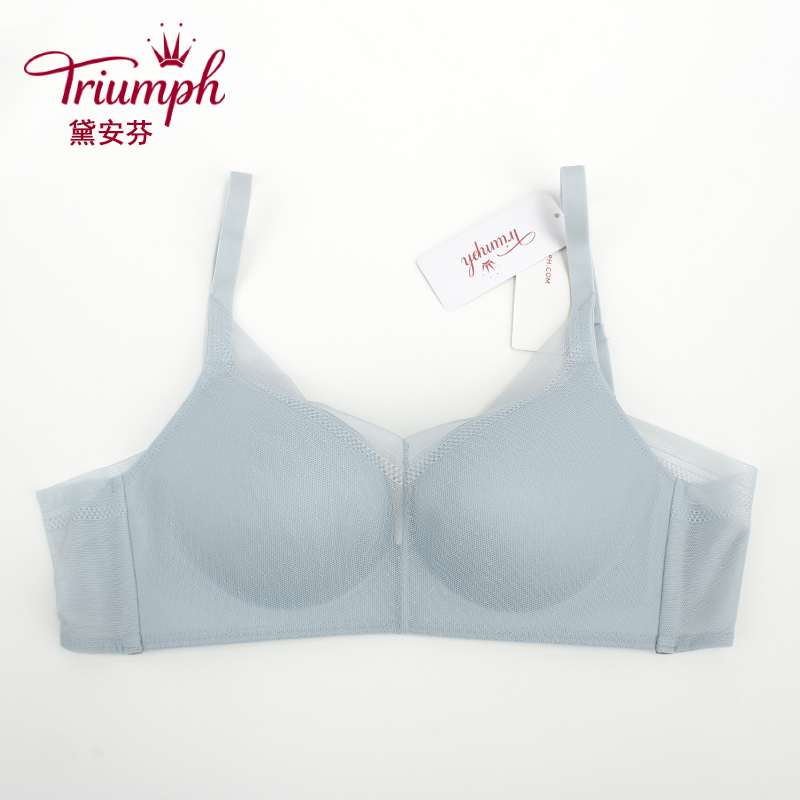 黛安芬性感无钢圈网纱无痕薄文胸